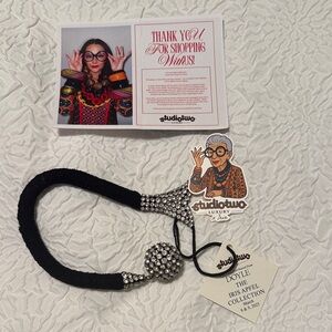 Iris Apfel Black and Silver Accessory